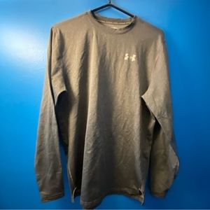 Large under armour gray long sleeve workout shirt